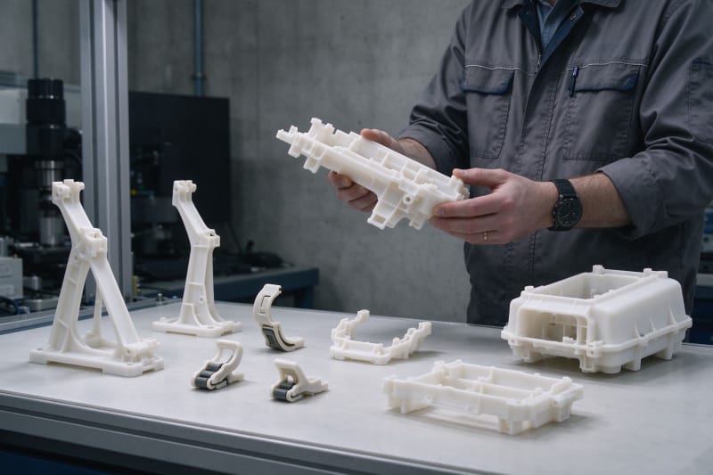 SLS 3D Printing Service Builds Tough Nylon Parts Without Supports