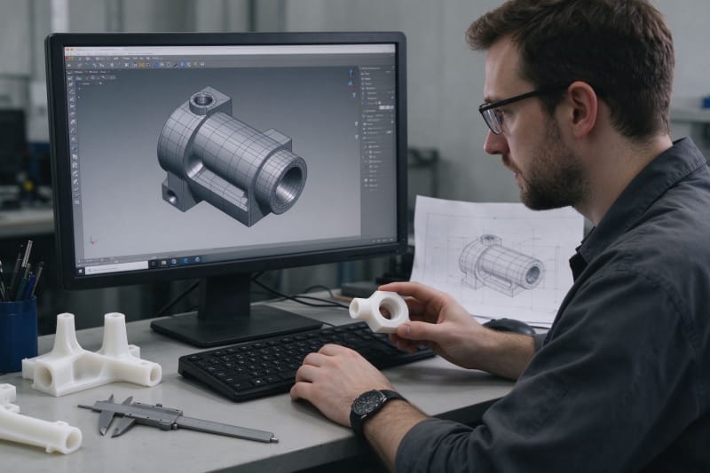 SLS 3D Printing Service Builds Tough Nylon Parts Without Supports